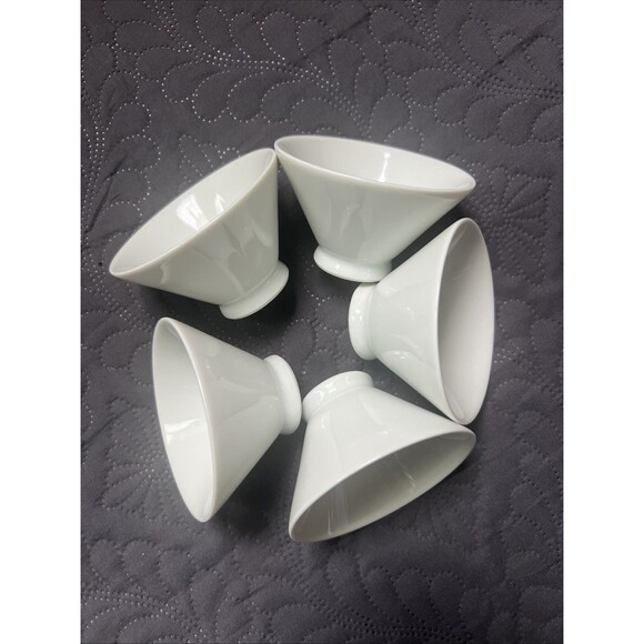Japanese Yunomi White Porcelain Tea Cup 5pc Set NWOB Home Drinkware Gift Kitchen - Picture 7 of 8